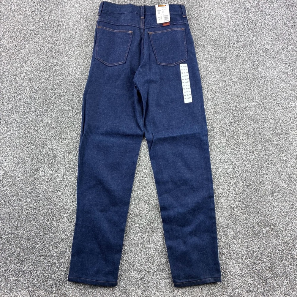 NWT Vintage Rustler Jeans Boys 16 Blue 100% Cotton Slim Straight Leg R42BSWS